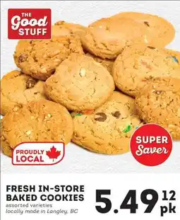 IGA The Good Stuff fresh in-store baked cookies offer