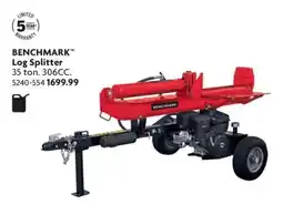 Home Hardware Benchmark log splitter offer