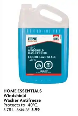 Home Hardware Home essentials windshield washer antifreeze offer