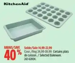 Canadian Tire KitchenAid selected bakeware offer