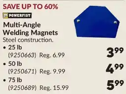 Princess Auto Powerfist multi-angle welding magnets offer