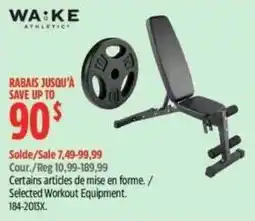 Canadian Tire Wake Athletics selected workout equipment offer