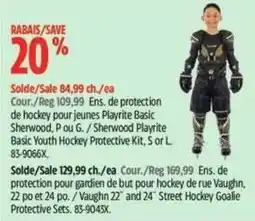 Canadian Tire Sherwood Playrite Basic Youth Hockey Protective Kit offer