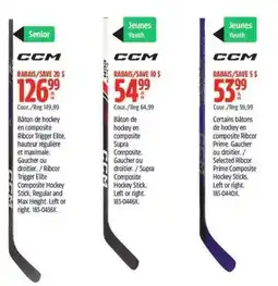 Canadian Tire Ccm ribcor trigger elite composite hockey stick offer