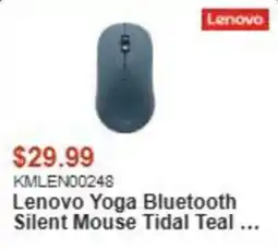 Canada Computers Lenovo Yoga Bluetooth Silent Mouse Tidal Teal offer