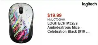 Logitech m325s ambidextrous mice - celebration black
