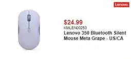 Canada Computers Lenovo 350 Bluetooth Silent Mouse Meta Grape offer