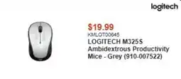 Canada Computers Logitech ambidextrous productivity mice - grey offer