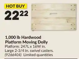 Princess Auto Hardwood Platform Moving Dolly offer