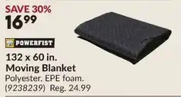 Princess Auto Powerfist moving blanket offer