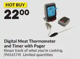 Princess Auto Digital Meat Thermometer and Timer with Pager offer