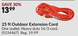 Princess Auto 25 ft Outdoor Extension Cord offer