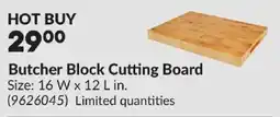Princess Auto Butcher Block Cutting Board offer