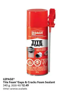 Home Hardware Lepage tite foam gaps & cracks foam sealant offer