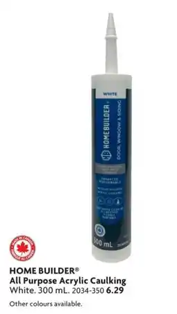 Home Hardware Home Builder all purpose acrylic caulking offer