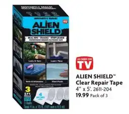 Home Hardware Alien Shield Clear Repair Tape offer