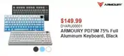 Canada Computers Armoury pd75m 75% full aluminum keyboard, black offer
