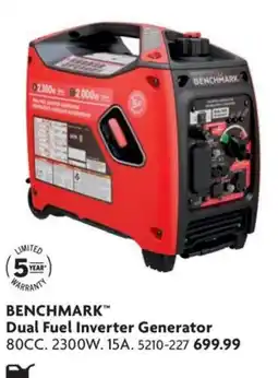 Home Hardware Benchmark dual fuel inverter generator offer