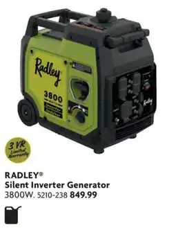 Home Hardware Radley silent inverter generator 3800w offer