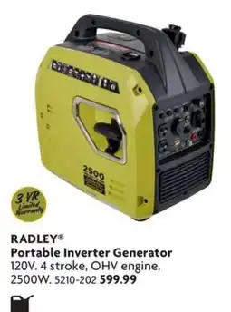 Home Hardware Radley portable inverter generator offer