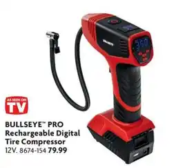 Home Hardware Bullseye pro rechargeable digital tire compressor offer