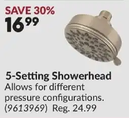 Princess Auto 5-Setting Showerhead offer