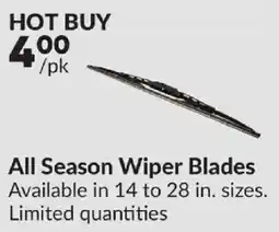 Princess Auto All Season Wiper Blades offer