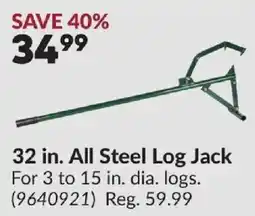 Princess Auto All Steel Log Jack offer