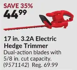 Princess Auto Electric Hedge Trimmer offer