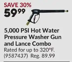 Princess Auto Hot Water Pressure Washer Gun and Lance Combo offer