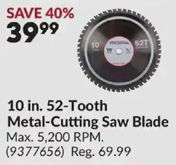 Princess Auto Metal-Cutting Saw Blade offer