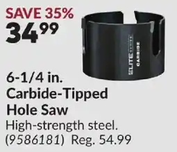 Princess Auto Elite carbide-tipped hole saw offer