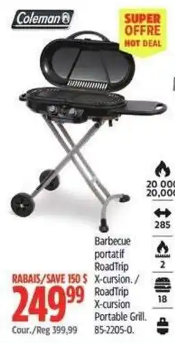 Canadian Tire Coleman RoadTrip X-cursion Portable Grill offer