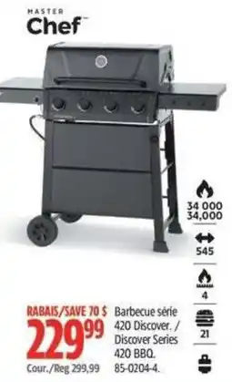 Canadian Tire Masterchef barbecue serie 420 discover offer