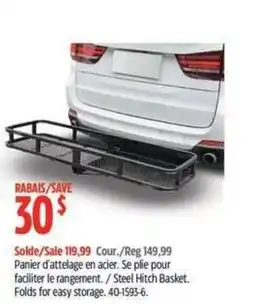 Canadian Tire Steel Hitch Basket offer