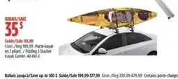 Canadian Tire Folding J-Stacker Kayak Carrier offer