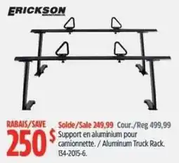 Canadian Tire Erickson aluminum truck rack offer