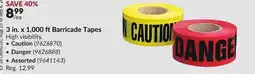 Princess Auto Barricade Tapes offer