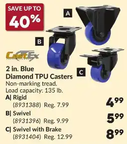 Princess Auto CastEx 2 in. Blue Diamond TPU Casters offer