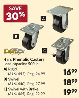 Princess Auto CastEx 4 in. Phenolic Casters offer