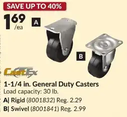 Princess Auto CastEx 1-1/4 in. General Duty Casters offer