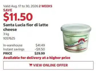 Santa lucia fior di latte cheese