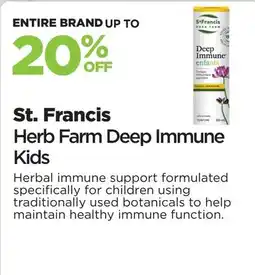Metro St. Francis Herb Farm Deep Immune Kids offer