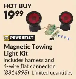 Princess Auto Powerfist magnetic towing light kit offer