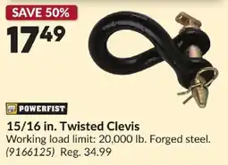 Princess Auto Powerfist 15/16 in. Twisted Clevis offer