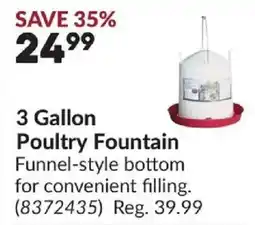 Princess Auto Poultry Fountain offer