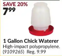Princess Auto 1 Gallon Chick Waterer offer