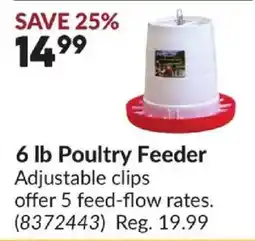 Princess Auto 6 lb Poultry Feeder offer