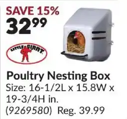 Princess Auto Little giant poultry nesting box offer