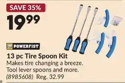 Princess Auto Powerfist 13 pc Tire Spoon Kit offer